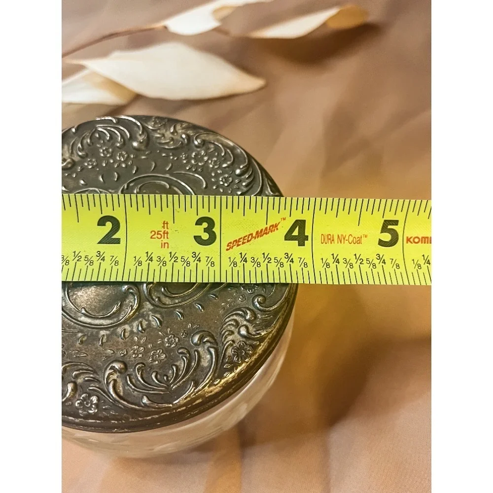 Antique Silver Plate Powder Dish